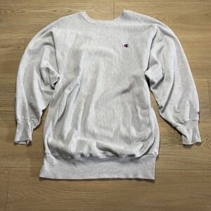 Vintage Champion Reverse Weave Crewneck Sweatshirt Mens XXL 2XL  Gray Cotton 90s